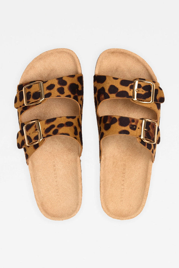 STELLA + GEMMA MARILOU SLIDE - LEOPARD - THE VOGUE STORE