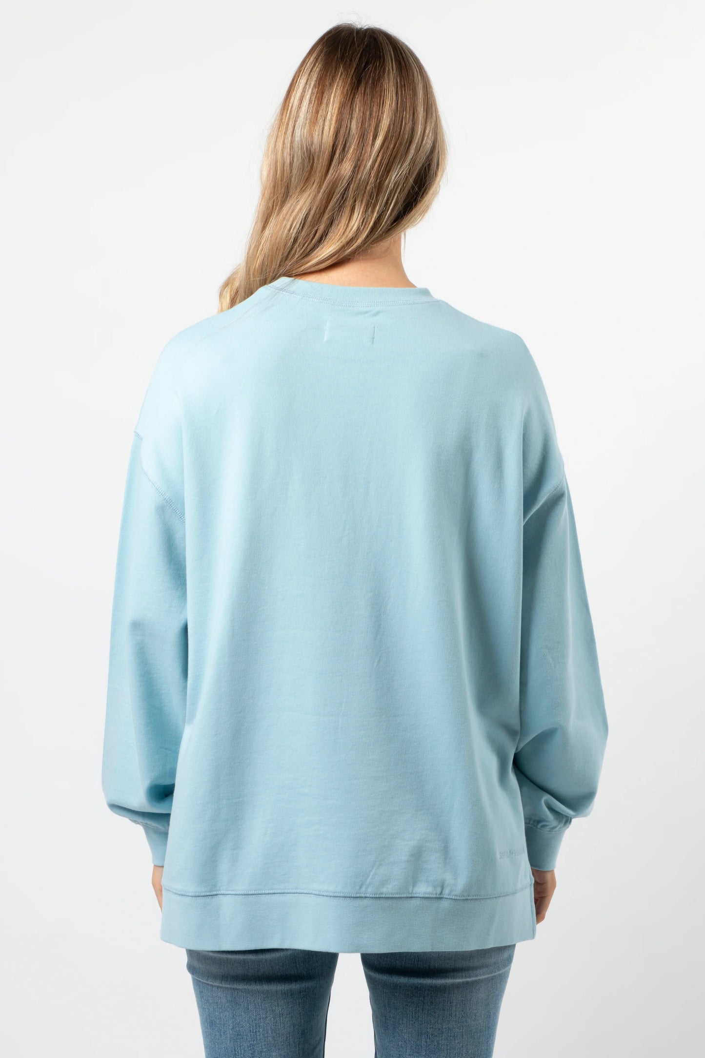 STELLA + GEMMA SUNDAY SWEATER - SKY BLUE - LONDON - THE VOGUE STORE