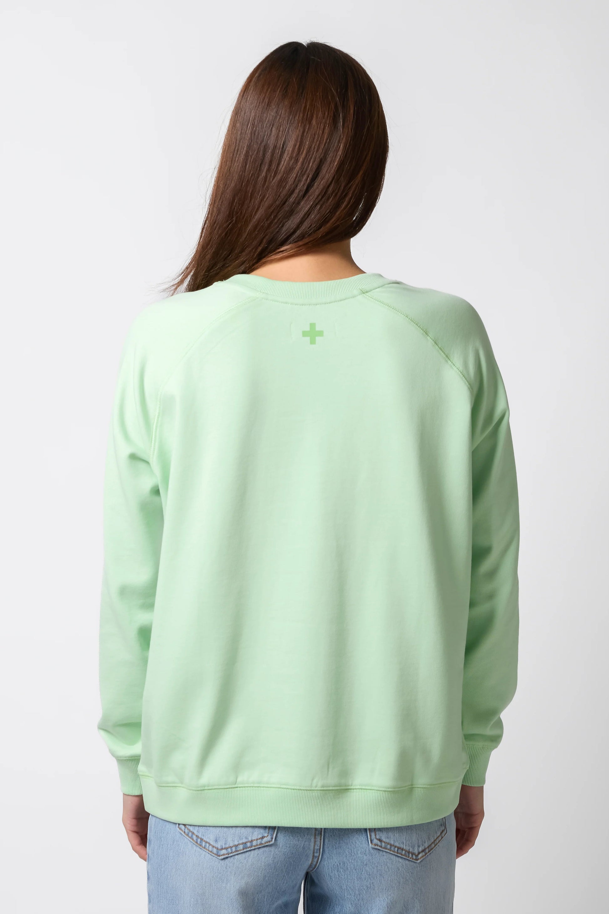 STELLA + GEMMA CLASSIC SWEATER - GREEN - NYC SPORTY STRIPES - THE VOGUE STORE