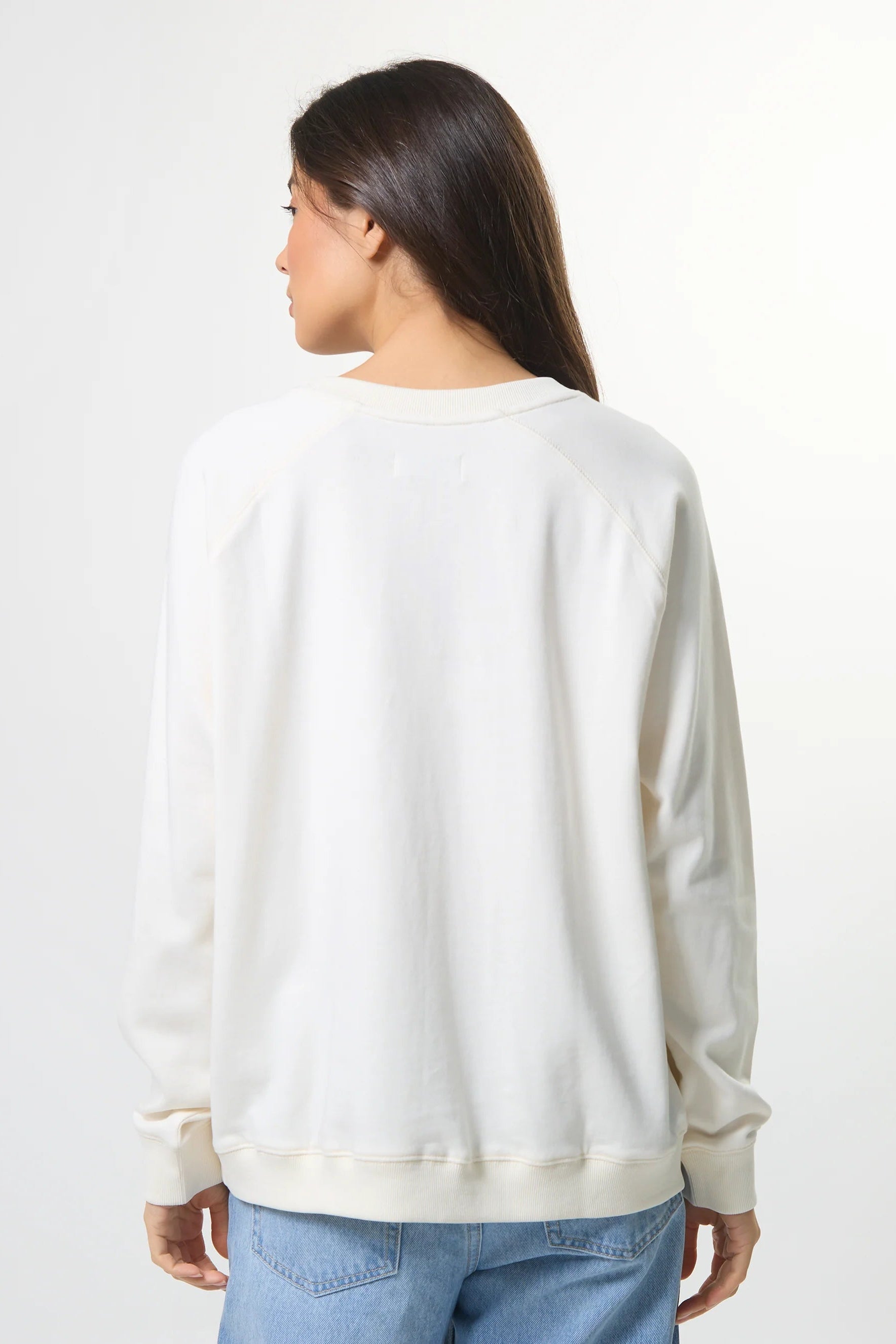 STELLA + GEMMA CLASSIC SWEAT ROTATION - CREAM BURGUNDY - THE VOGUE STORE
