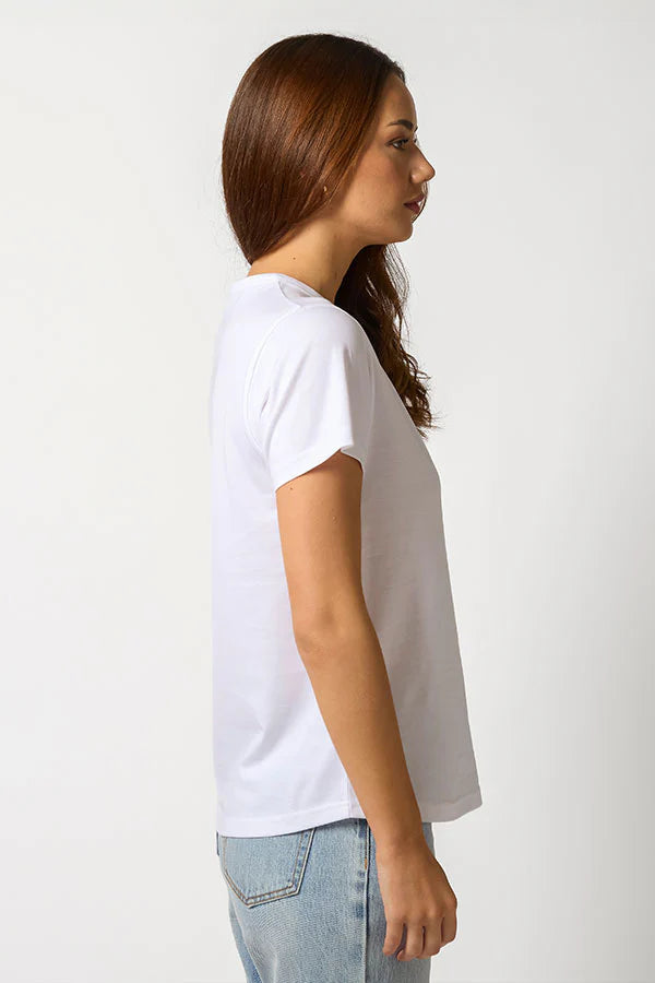 STELLA + GEMMA ACE TEE - TENNIS CLUB WHITE - THE VOGUE STORE