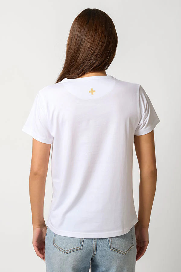 STELLA + GEMMA ACE TEE - TENNIS CLUB WHITE - THE VOGUE STORE