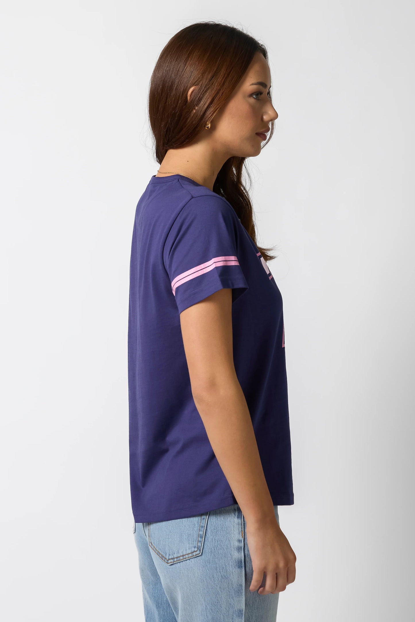 STELLA + GEMMA ACE TEE - VARSITY NUMBERS NAVY - THE VOGUE STORE
