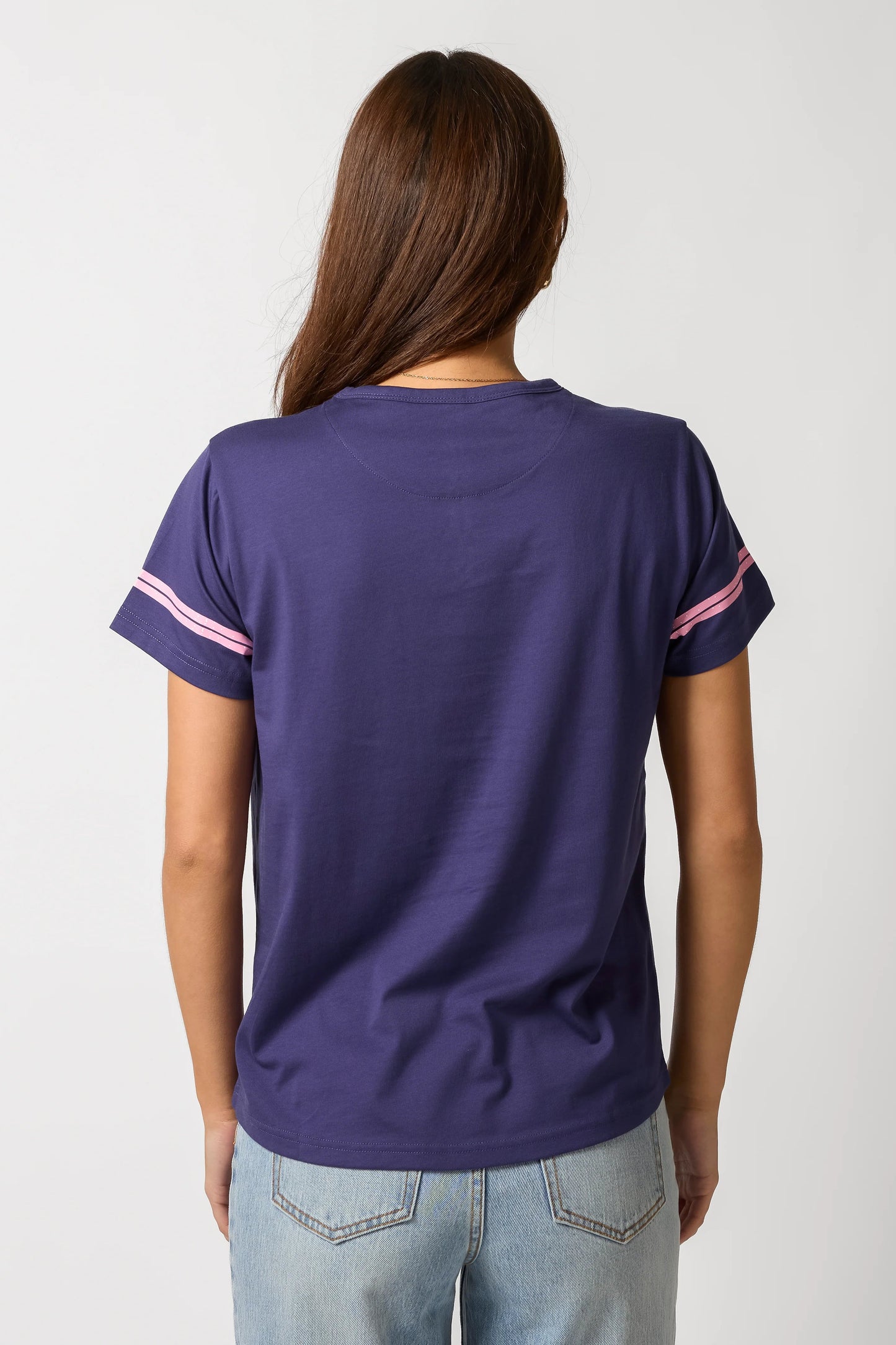 STELLA + GEMMA ACE TEE - VARSITY NUMBERS NAVY - THE VOGUE STORE