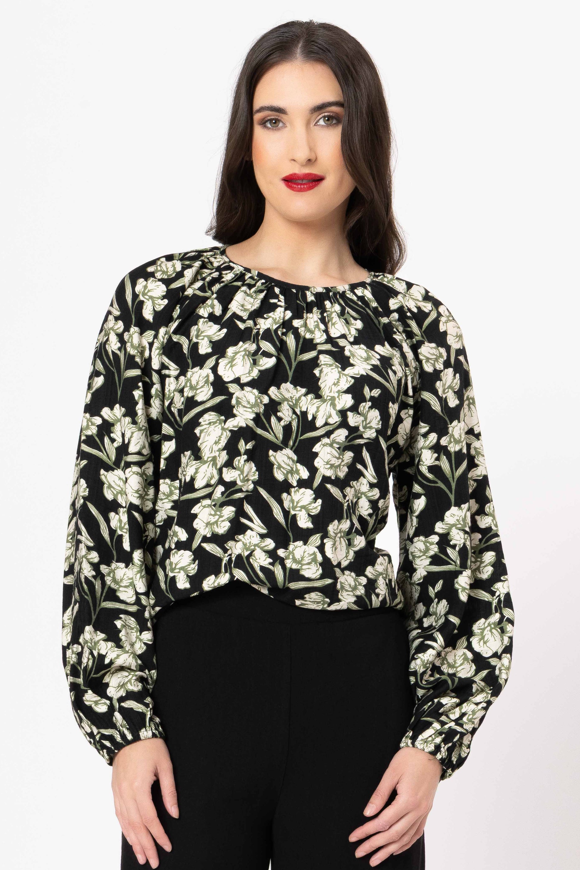 SEEKING LOLA UNITED TOP - OLIVE GROVE - THE VOGUE STORE