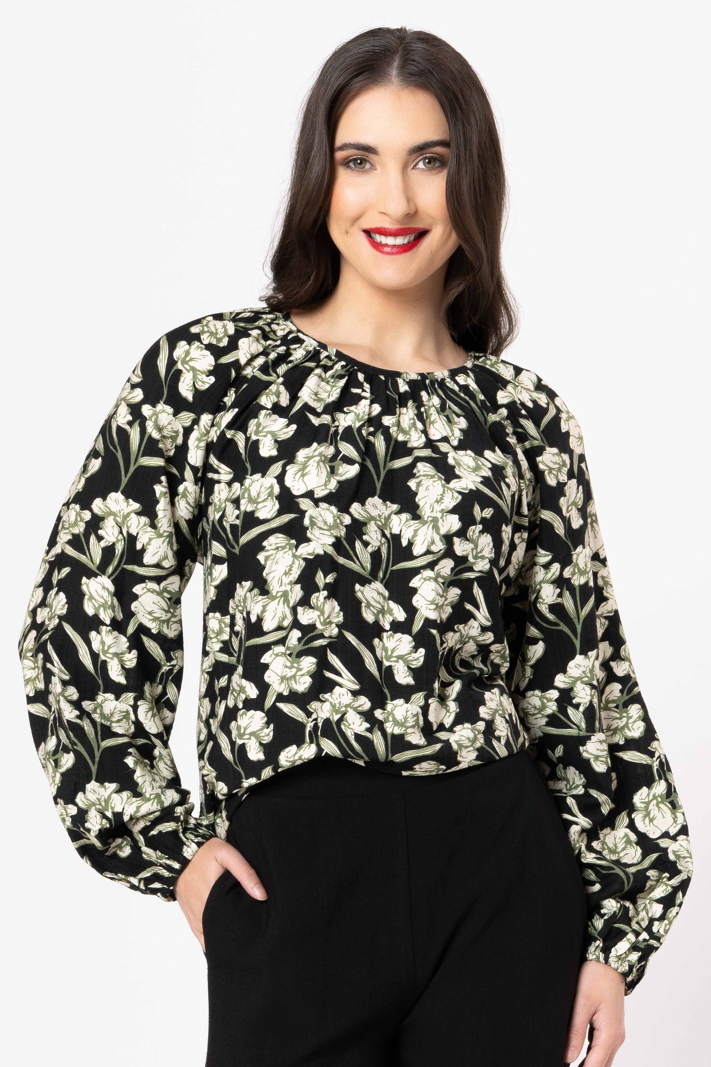 SEEKING LOLA UNITED TOP - OLIVE GROVE - THE VOGUE STORE