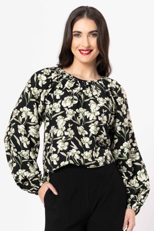 SEEKING LOLA UNITED TOP - OLIVE GROVE - THE VOGUE STORE