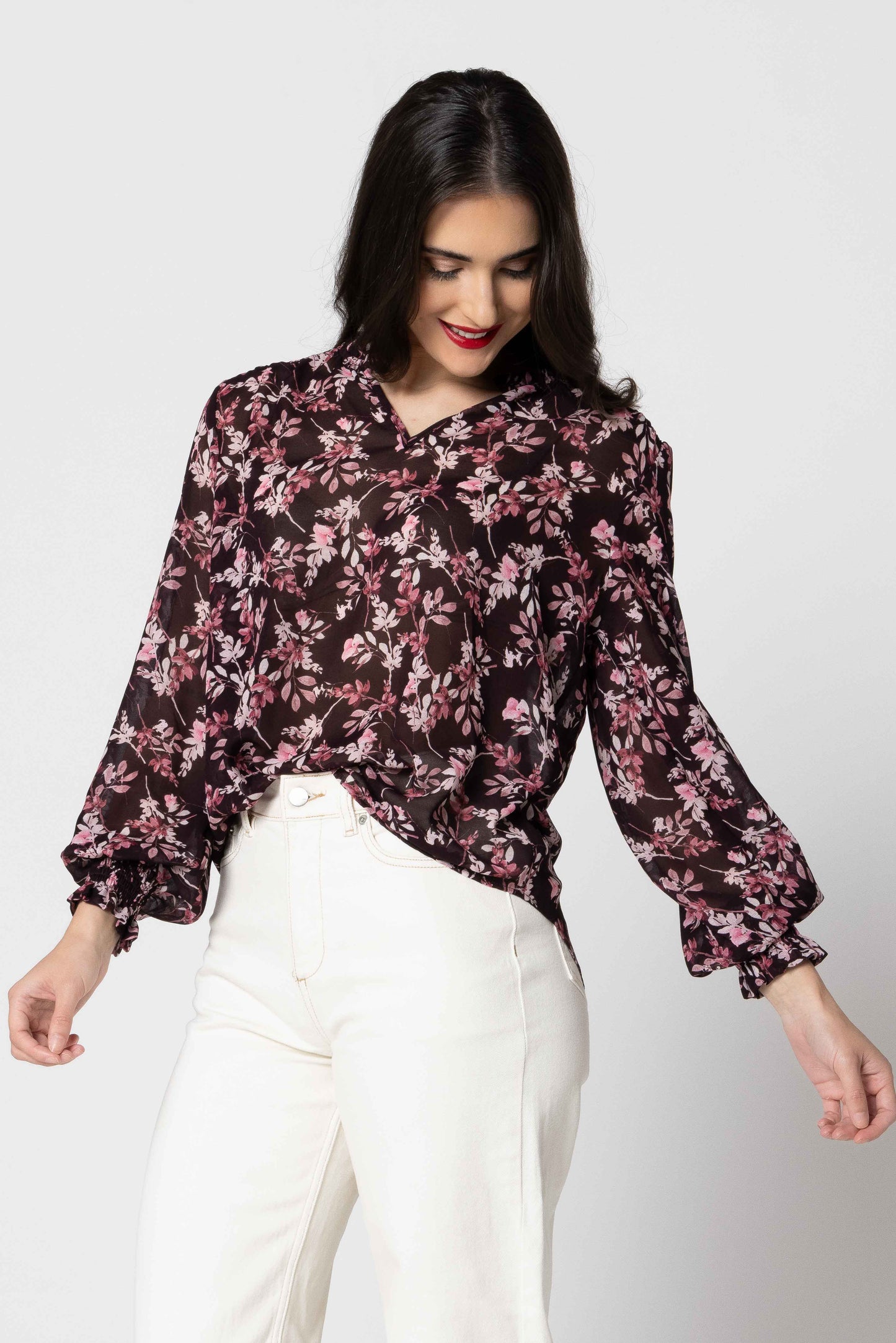 SEEKING LOLA GIFTED TOP - ROSEWOOD - THE VOGUE STORE