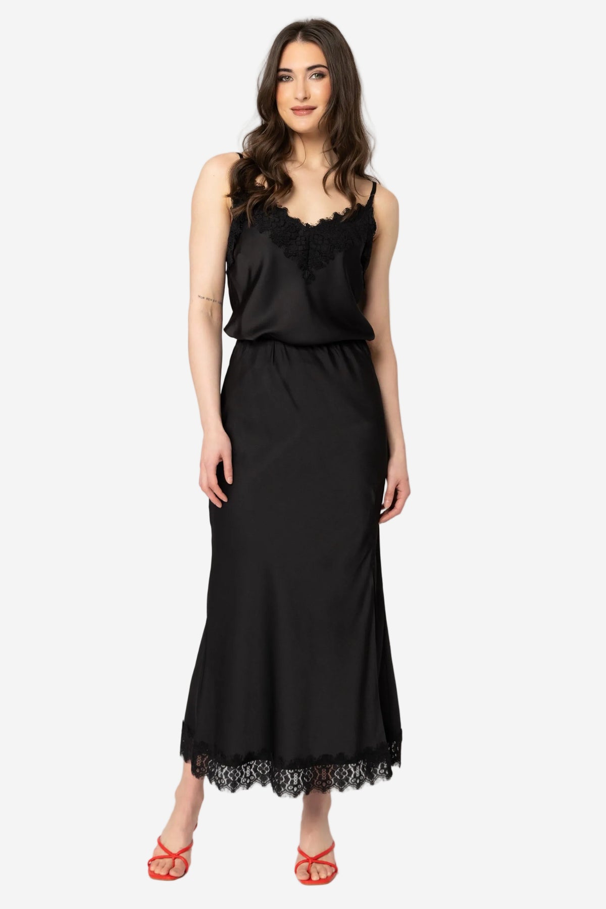 SEEKING LOLA VIVA SKIRT - BLACK - THE VOGUE STORE