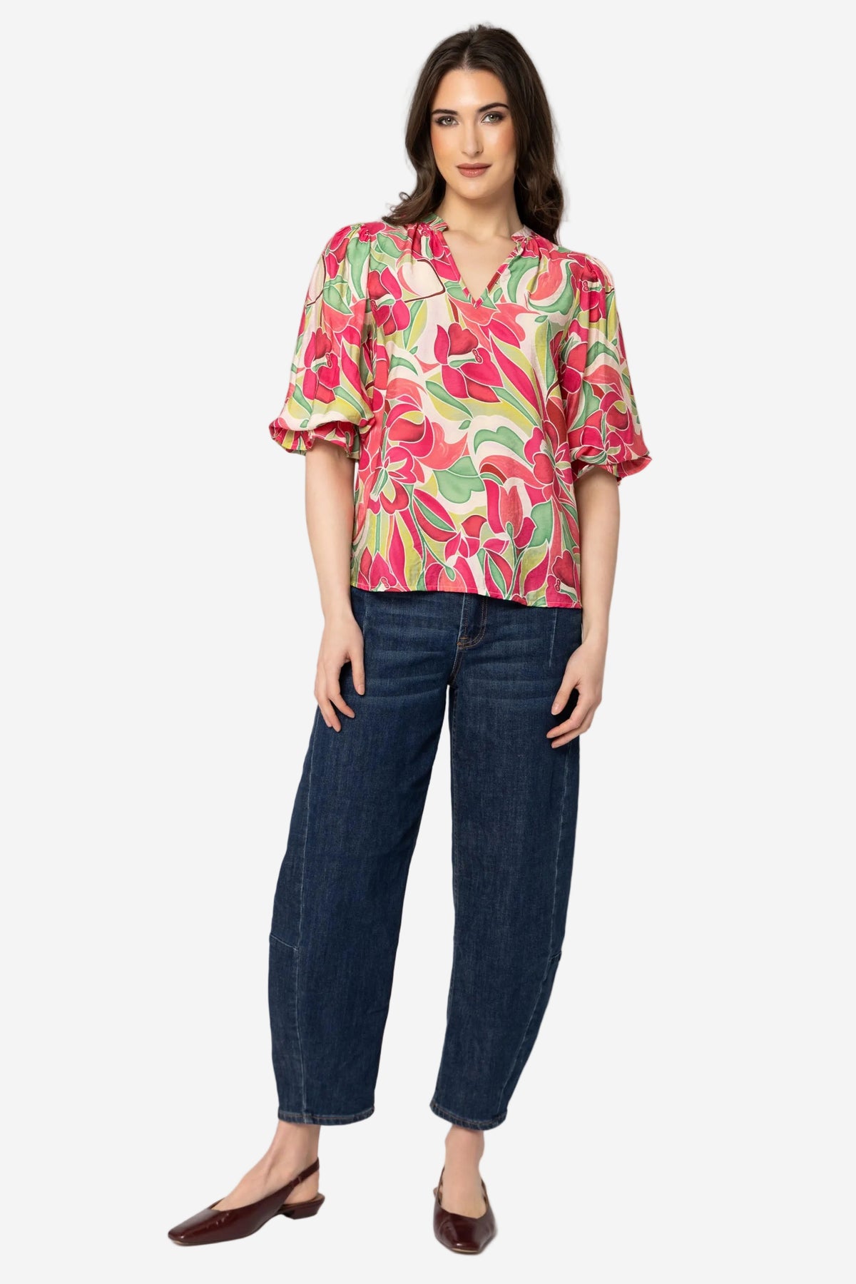 SEEKING LOLA GRACEFUL TOP - PINK ORCHID - THE VOGUE STORE