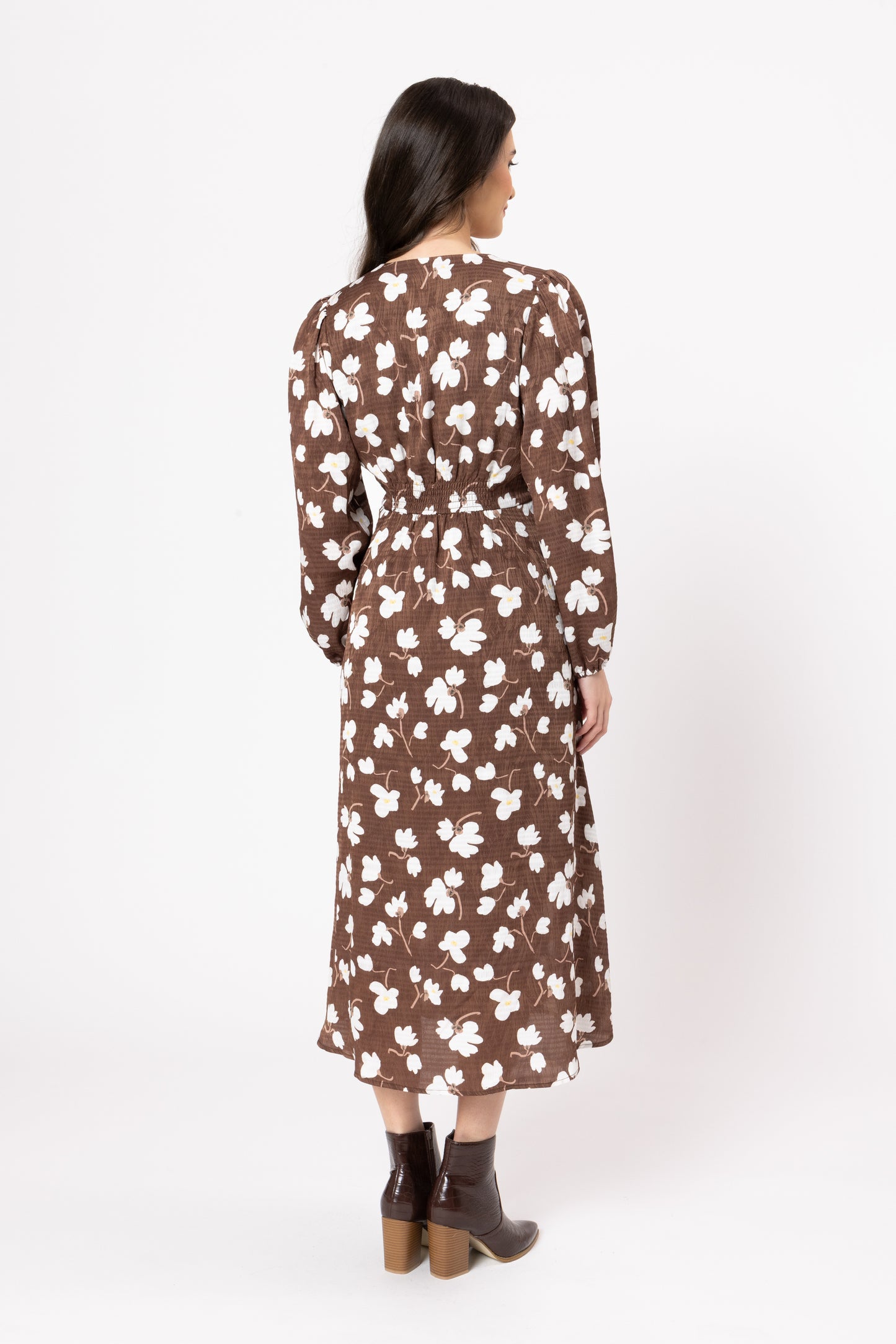 SEEKING LOLA SERENTITY DRESS - TRUFFLE - THE VOGUE STORE
