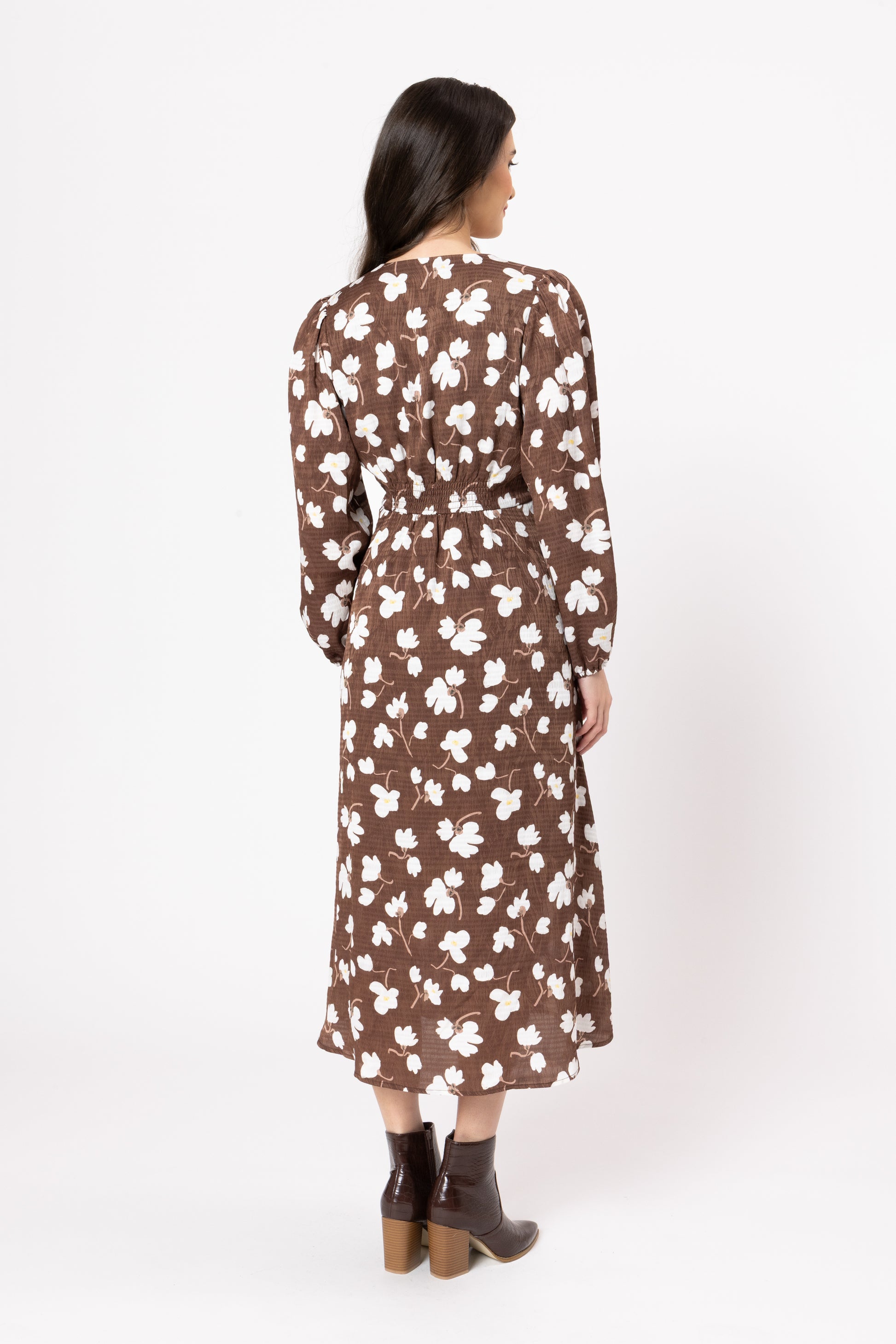SEEKING LOLA SERENTITY DRESS - TRUFFLE - THE VOGUE STORE