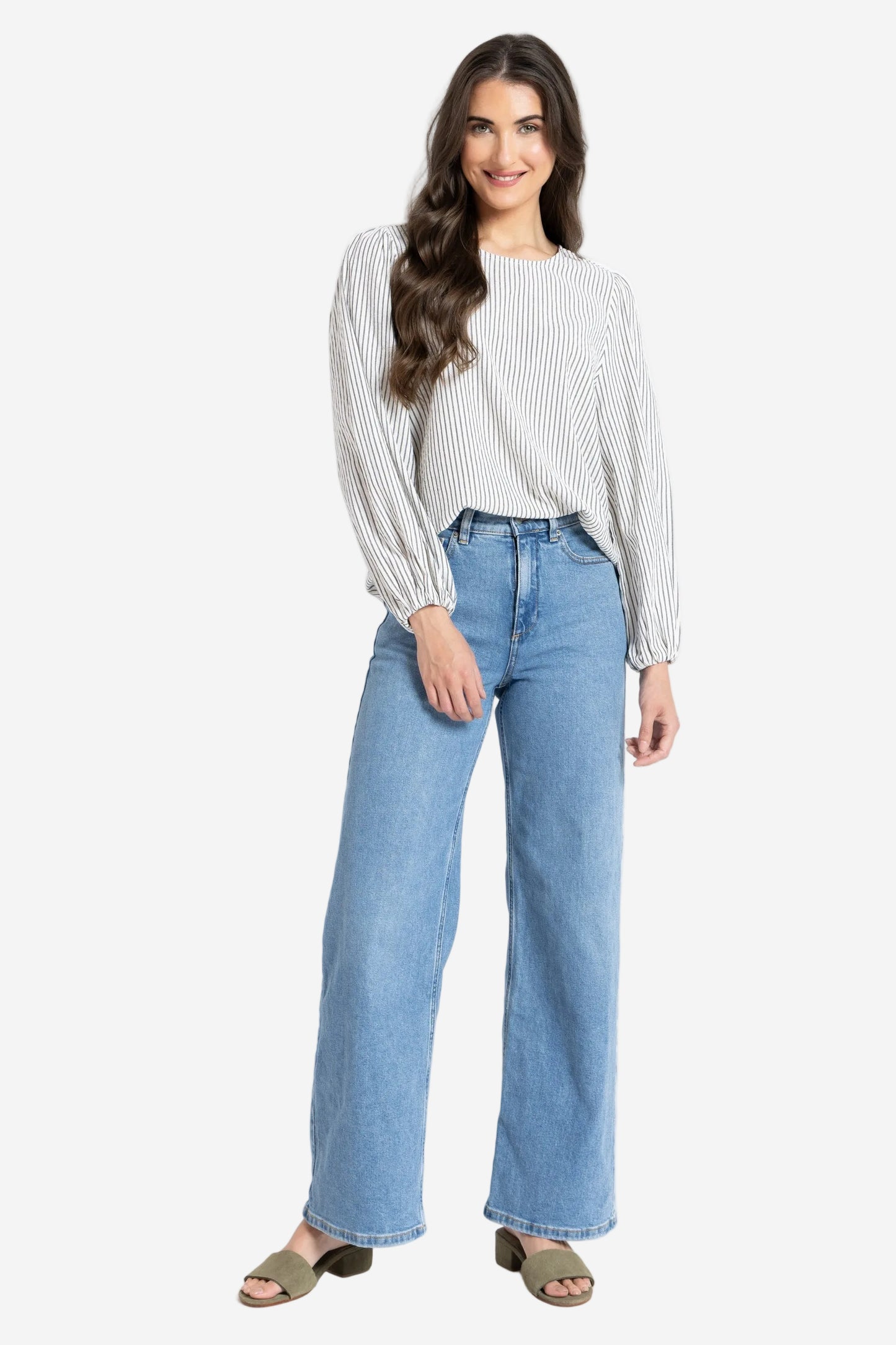 SEEKING LOLA BRILLIANCE BLOUSE - STRIPE - THE VOGUE STORE