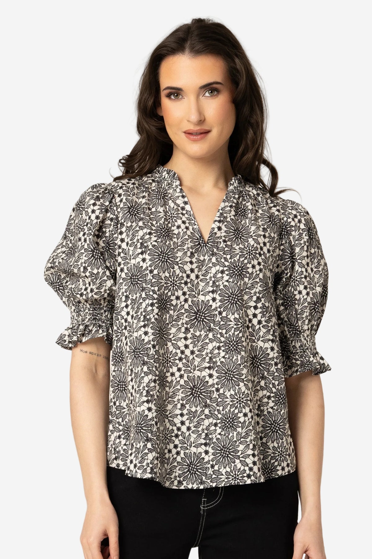 SEEKING LOLA ADMIRATION TOP - MONO STITCH - THE VOGUE STORE