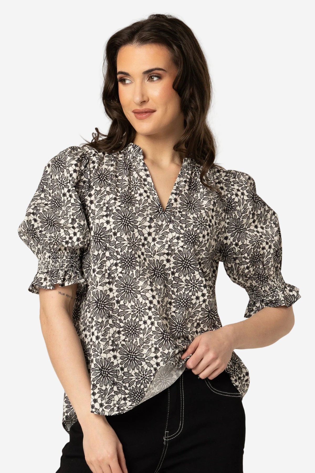 SEEKING LOLA ADMIRATION TOP - MONO STITCH - THE VOGUE STORE