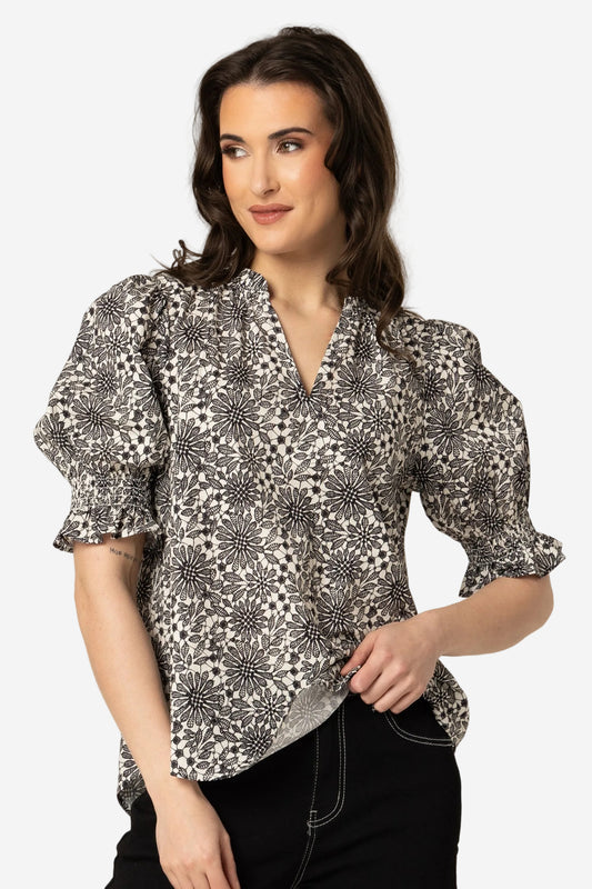 SEEKING LOLA ADMIRATION TOP - MONO STITCH - THE VOGUE STORE
