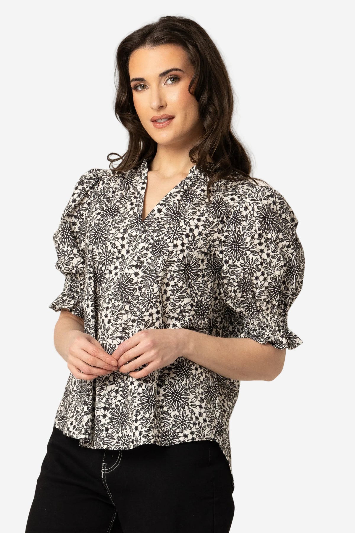 SEEKING LOLA ADMIRATION TOP - MONO STITCH - THE VOGUE STORE
