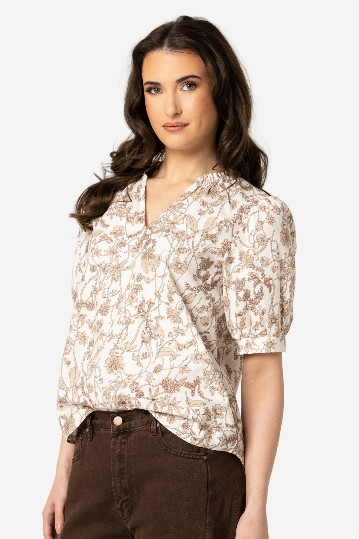 SEEKING LOLA RESOLUTE TOP - MINK SPRIG - THE VOGUE STORE