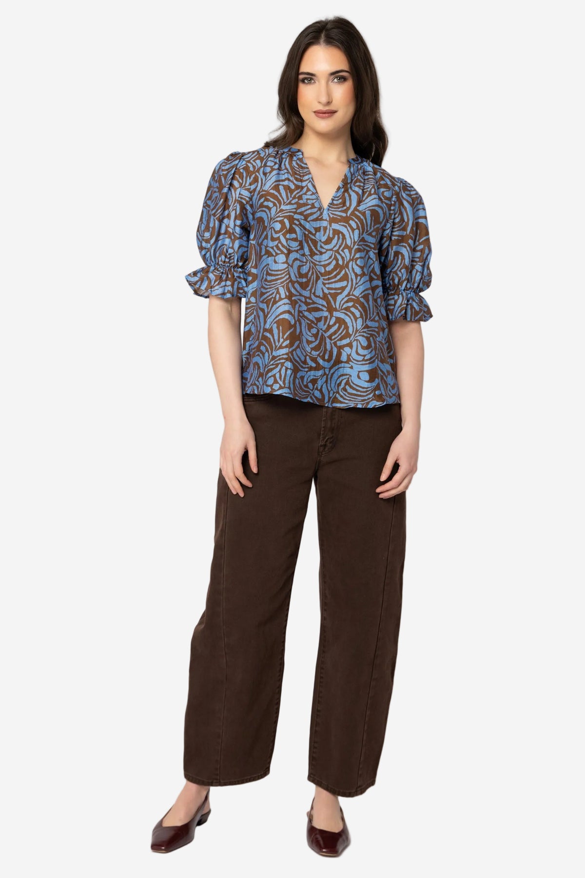SEEKING LOLA HONEST TOP - CHOC MISTIQUE - THE VOGUE STORE