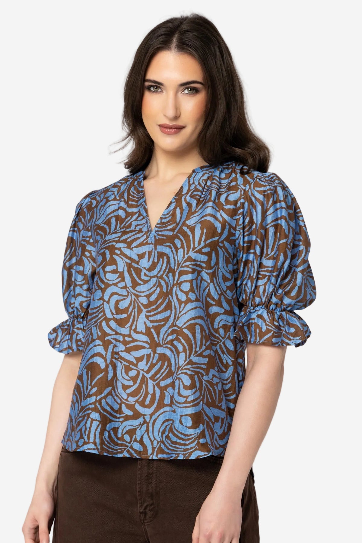 SEEKING LOLA HONEST TOP - CHOC MISTIQUE - THE VOGUE STORE