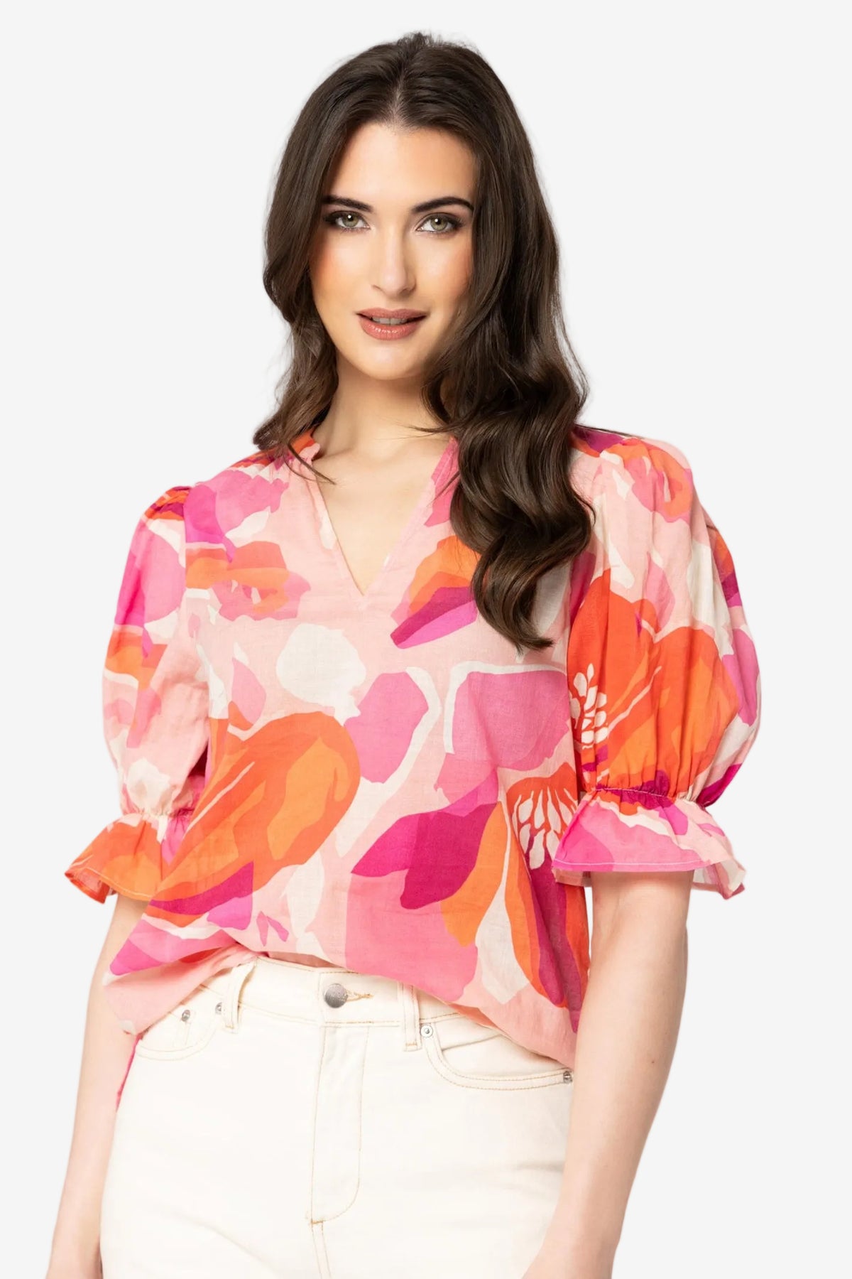 SEEKING LOLA HONEST TOP - STRAWBERRY PUNCH - THE VOGUE STORE