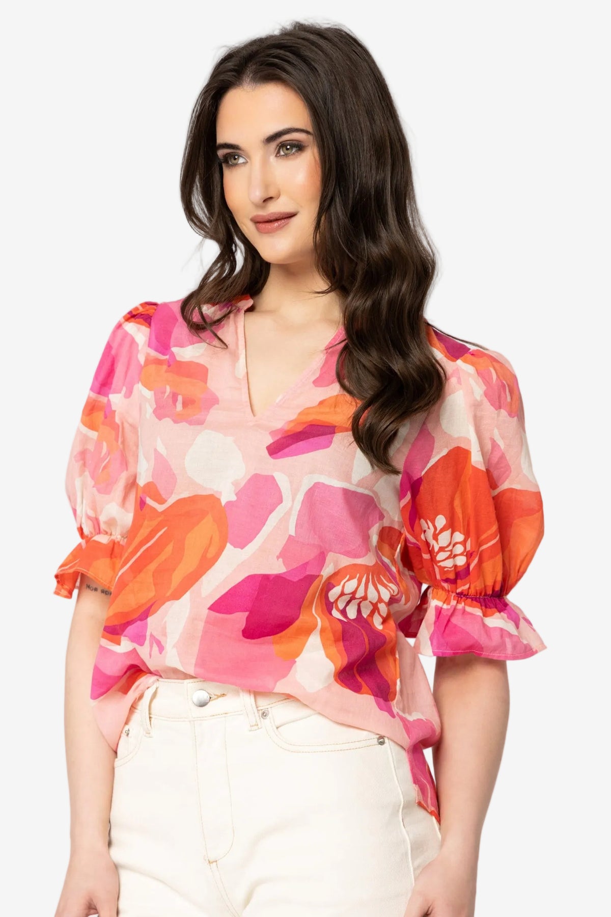 SEEKING LOLA HONEST TOP - STRAWBERRY PUNCH - THE VOGUE STORE