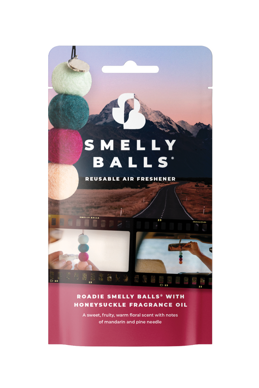 SMELLY BALLS AIR FRESHENER ROADIE SET - HONEYSUCKLE - THE VOGUE STORE