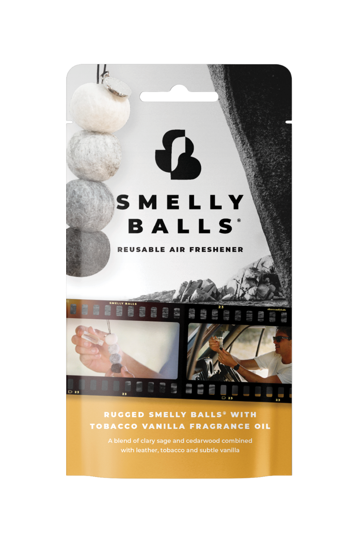 SMELLY BALLS AIR FRESHENER RUGGED SET - TOBACCO VANILLA - THE VOGUE STORE