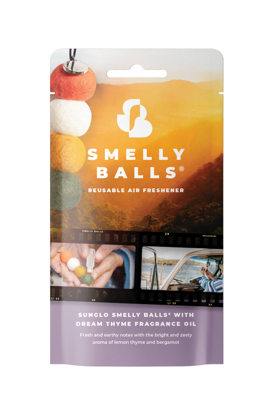 SMELLY BALLS AIR FRESHENER SUNGLO SET - DREAM THYME - THE VOGUE STORE