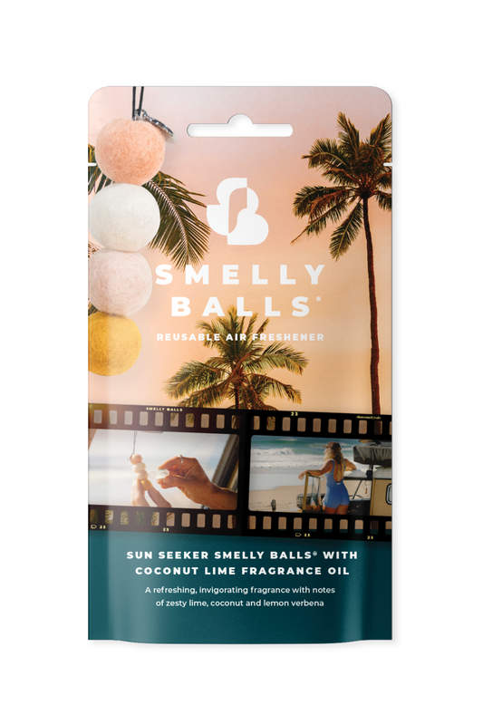 SMELLY BALLS AIR FRESHENER SUN SEEKER SET - COCONUT LIME - THE VOGUE STORE