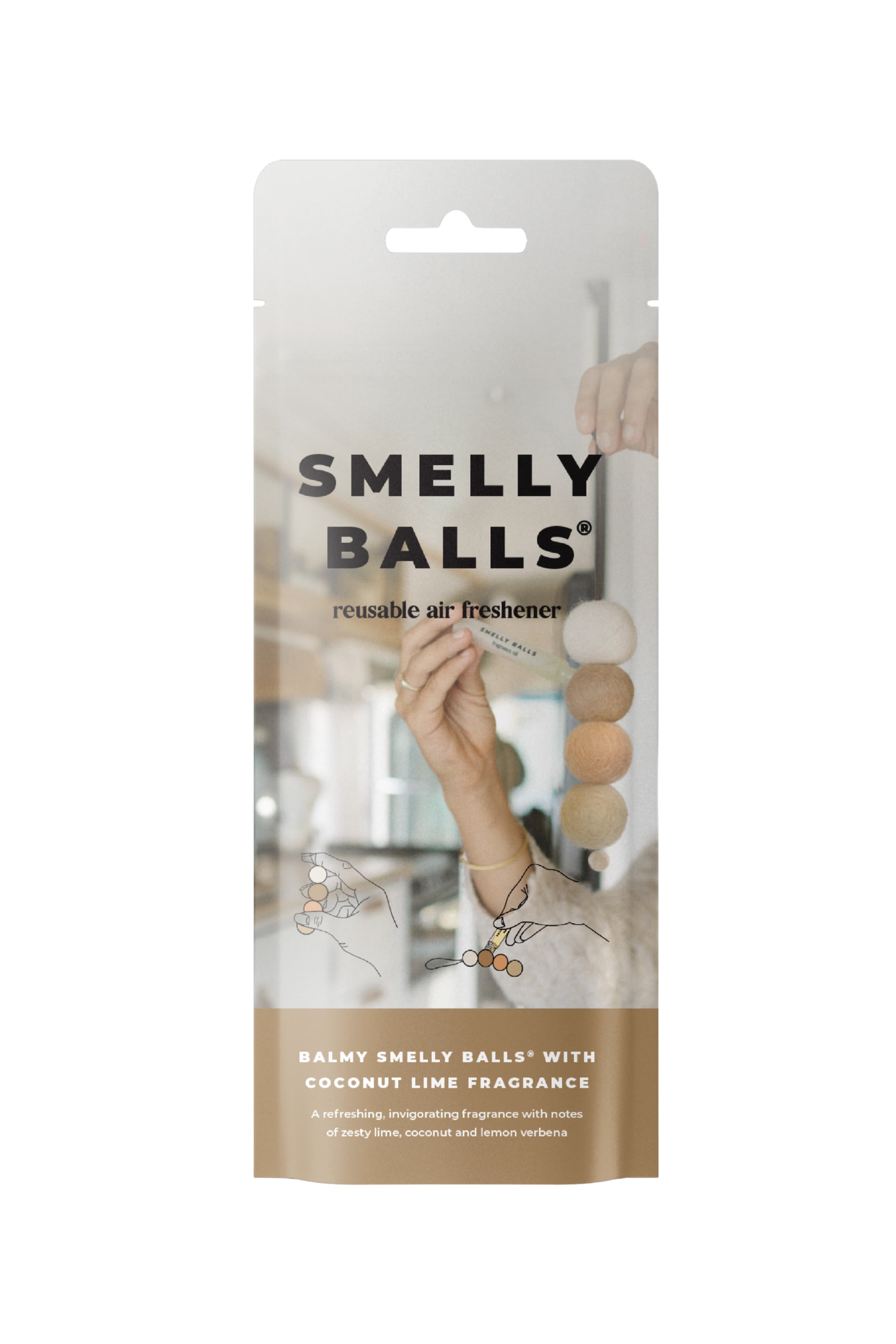 SMELLY BALLS  BALMY HOME SET - COCONUT LIME - THE VOGUE STORE