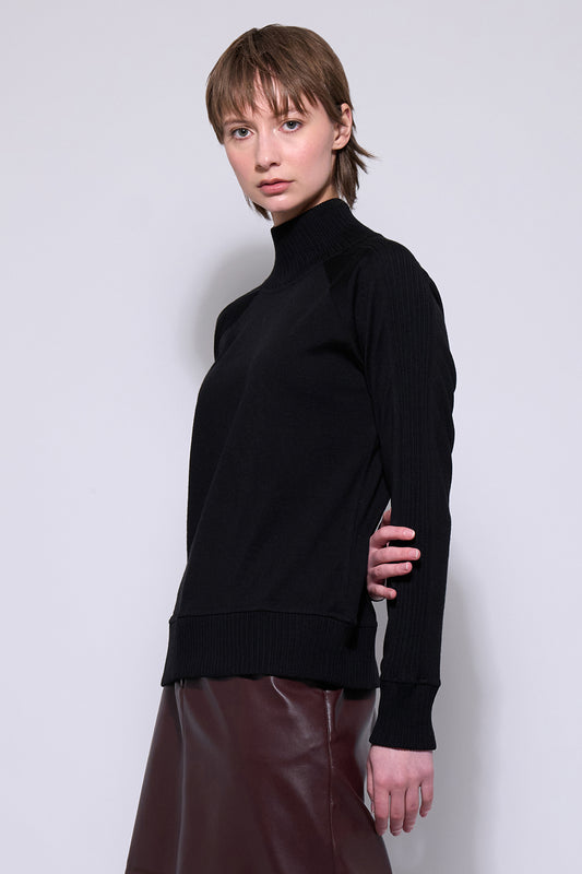 NERIS BACK STORY JUMPER - BLACK - THE VOGUE STORE