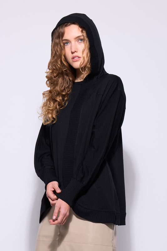 NERIS THE WEEKENDER MERINO - BLACK - THE VOGUE STORE
