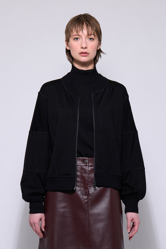 NERIS FLIGHT PLAN MERINO - BLACK - THE VOGUE STORE