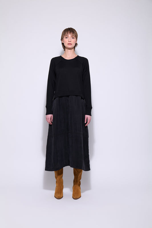 NERIS MIX IT UP DRESS - BLACK - THE VOGUE STORE