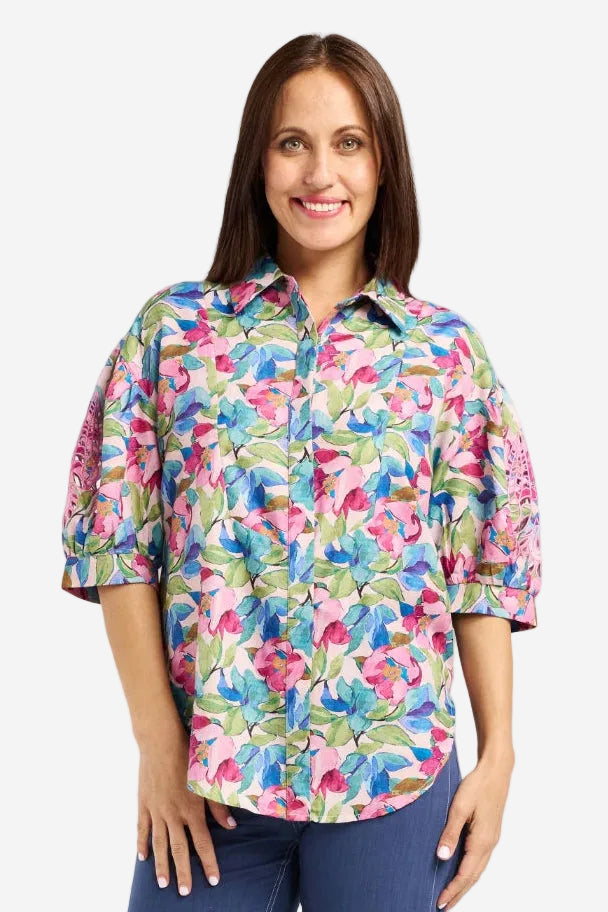SEDUCE VINA BLOUSE - AQUARELLE - THE VOGUE STORE