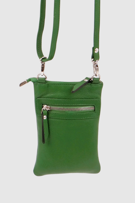 SECOND NATURE SMALL POUCH BAG- MONSTERA - THE VOGUE STORE