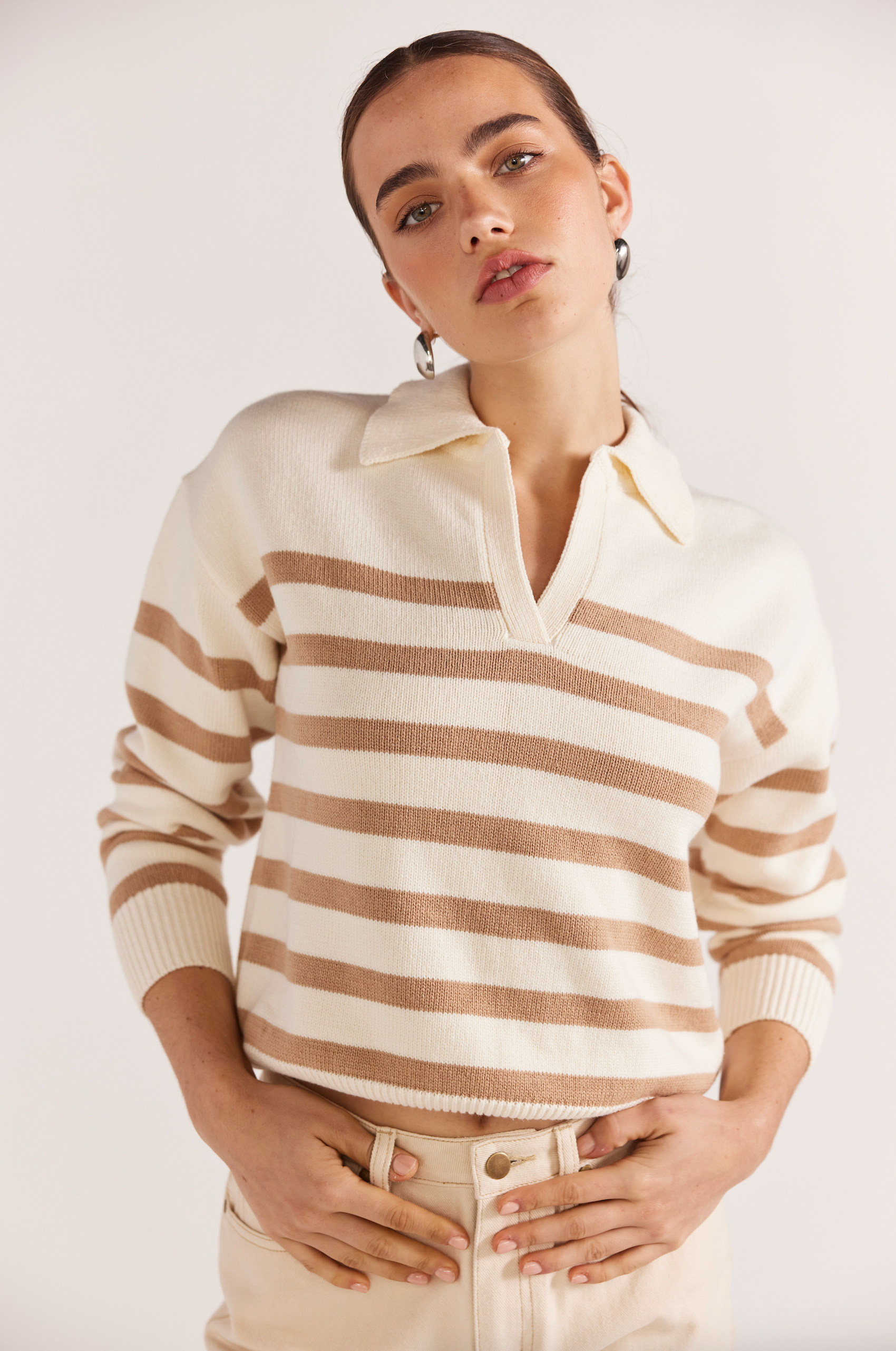 STAPLE THE LABEL KENNEDY POLO JUMPER - THE VOGUE STORE