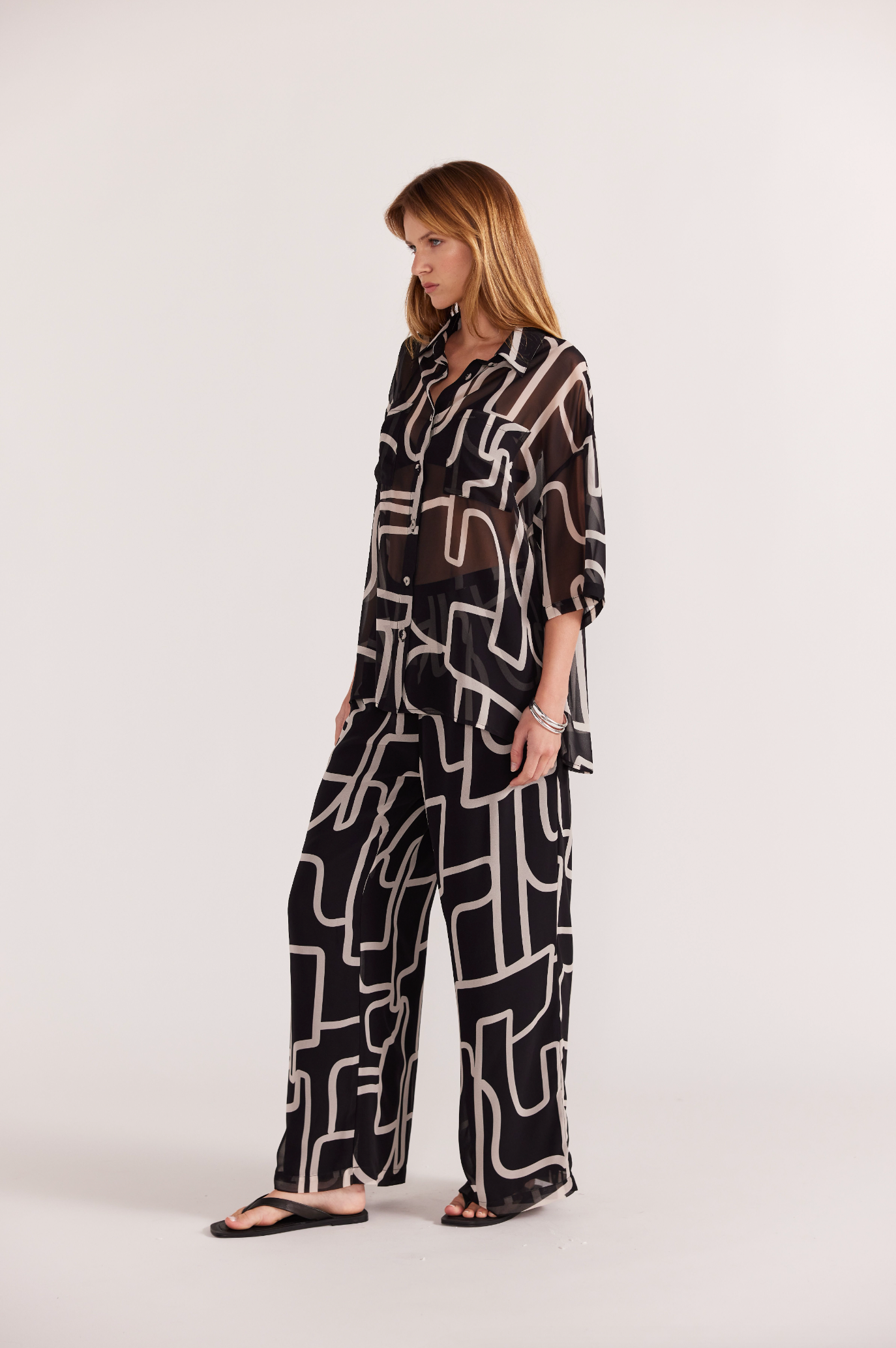 STAPLE THE LABEL VENTO WIDE LEG PANTS