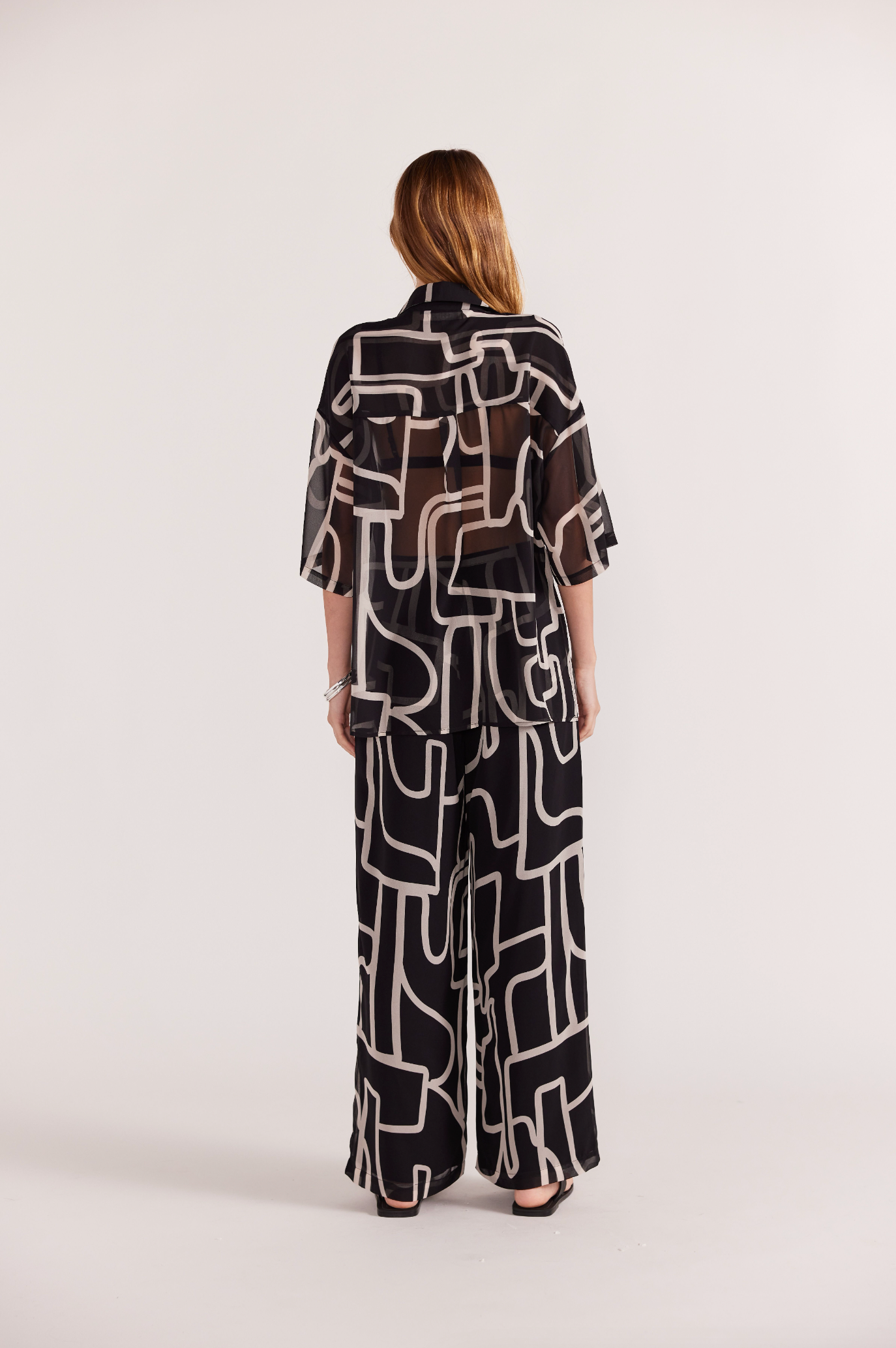STAPLE THE LABEL VENTO WIDE LEG PANTS