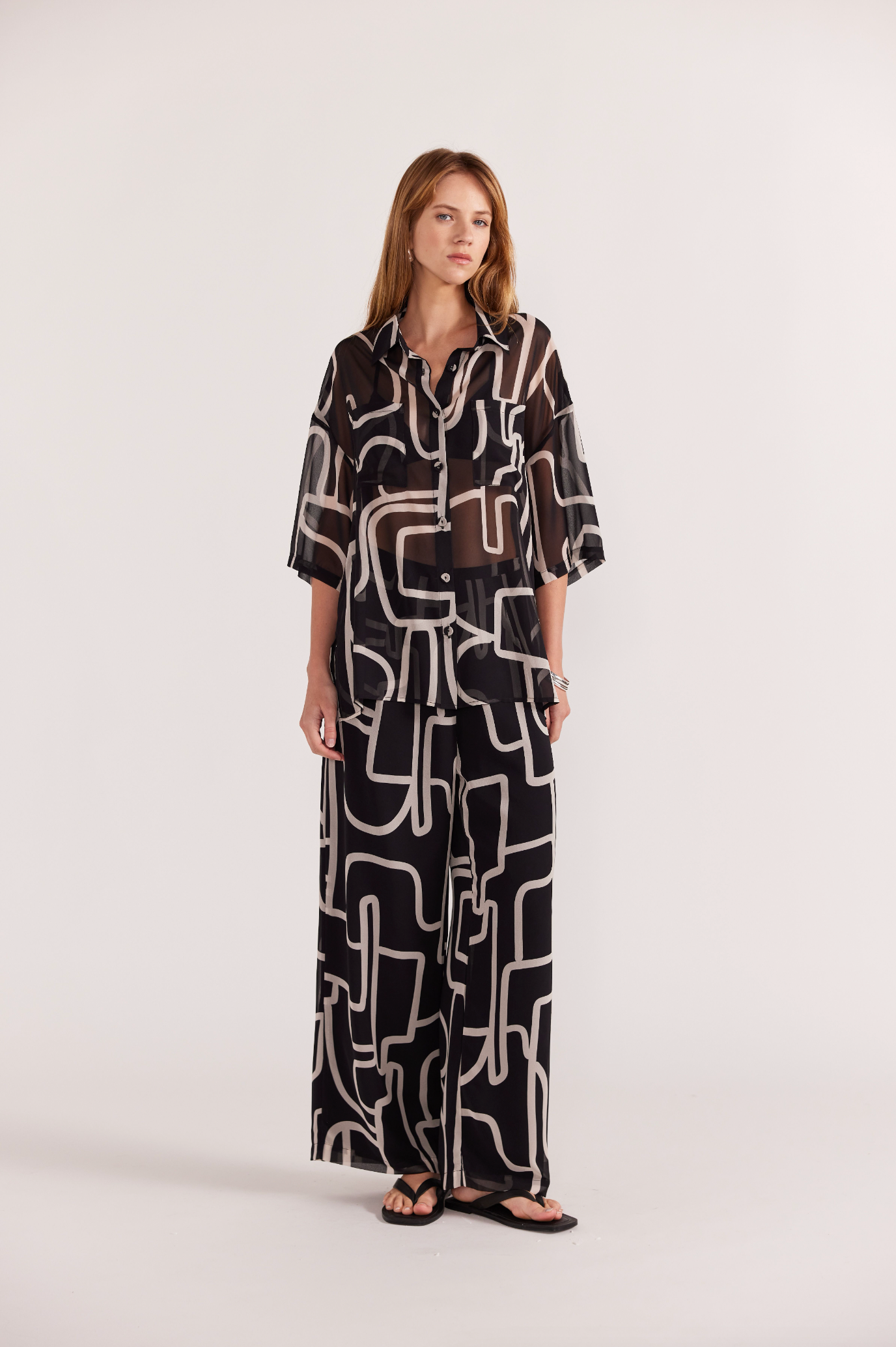 STAPLE THE LABEL VENTO WIDE LEG PANTS - THE VOGUE STORE