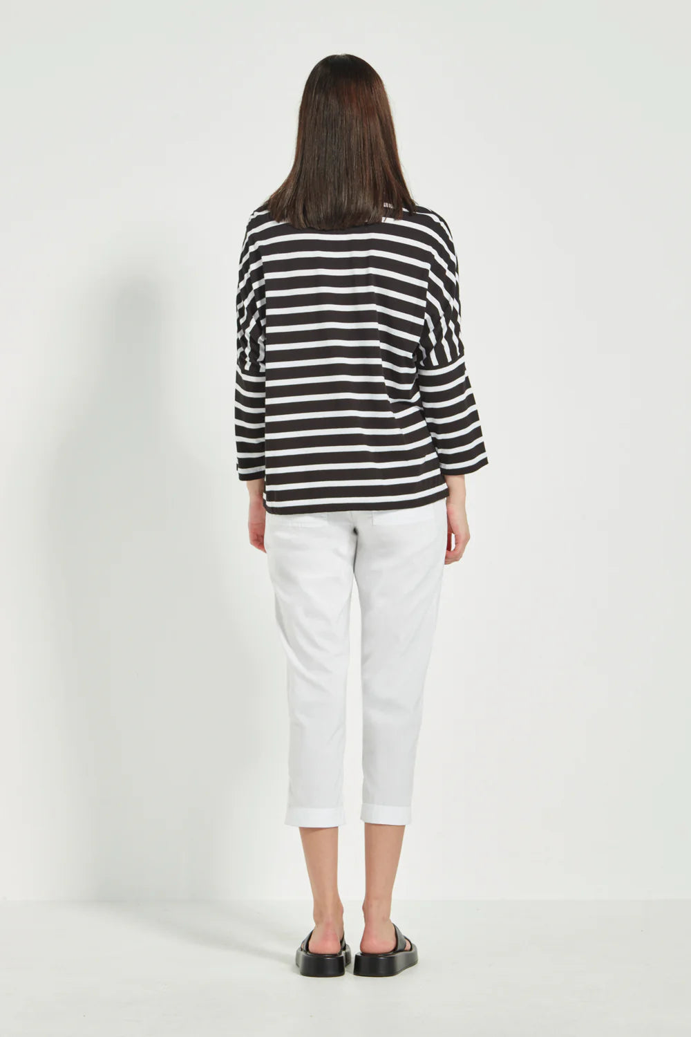 VERGE SAIL TOP - BLACK - THE VOGUE STORE