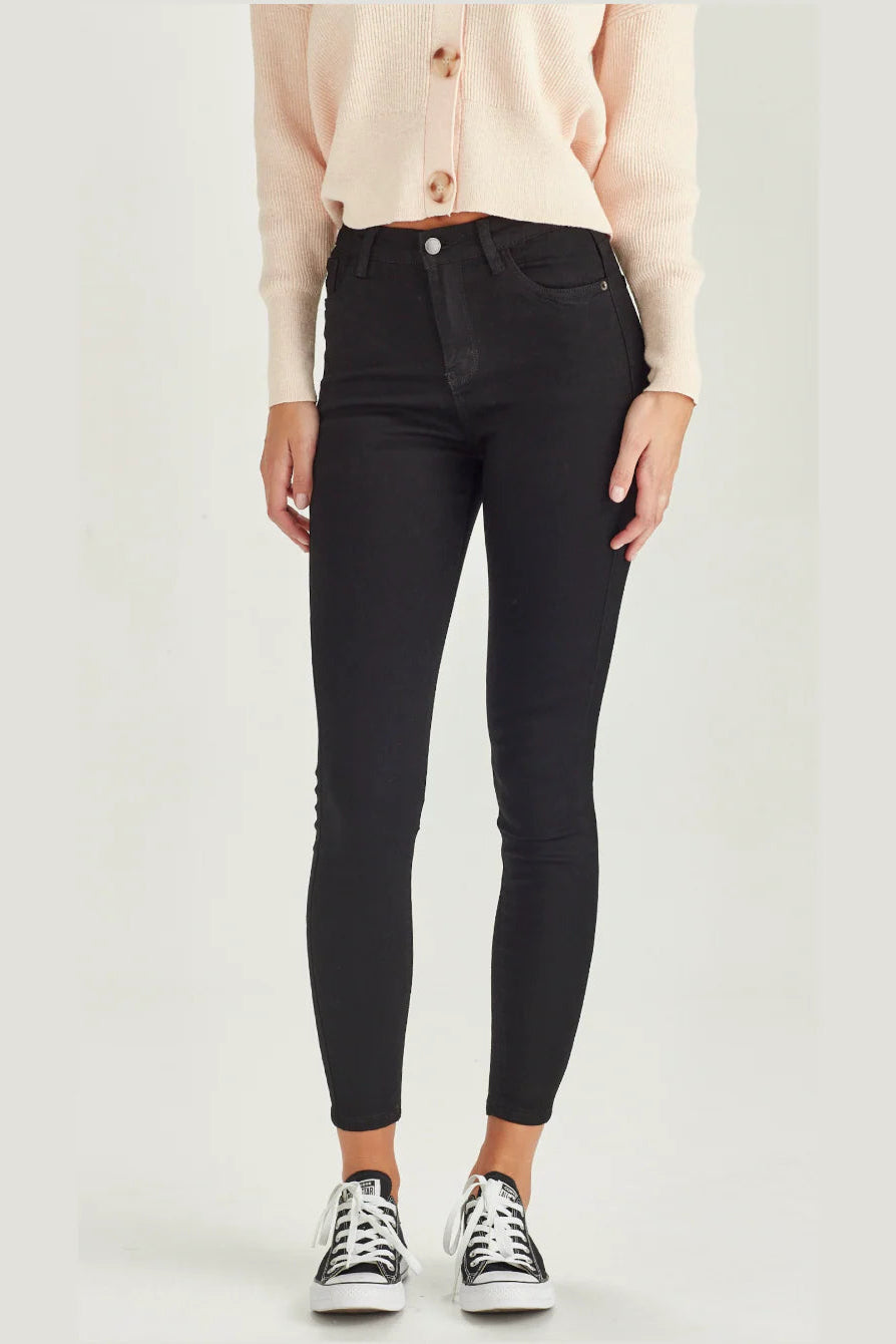 JUNKFOOD BOWIE ANKLE GRAZER - BLACK- THE VOGUE STORE