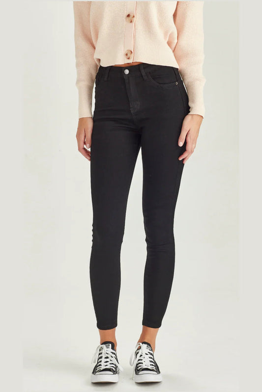 JUNKFOOD BOWIE ANKLE GRAZER - BLACK- THE VOGUE STORE