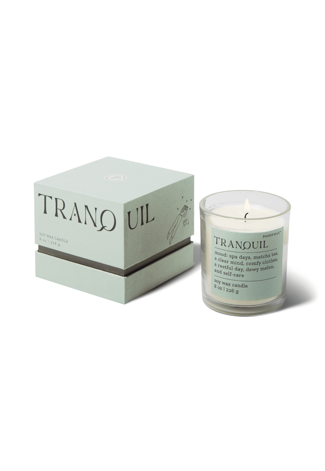 MOOD 'TRANQUIL' GLASS CANDLE - LUSH PALMS