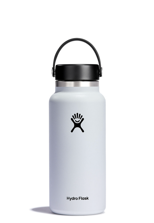 HYDRO FLASK WIDE MOUTH DRINK BOTTLE 32OZ (946ML) - WHITE