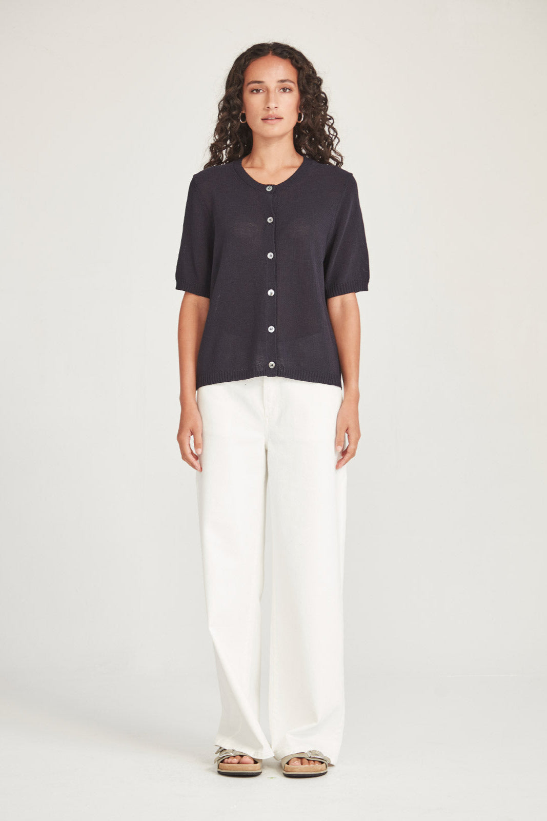 SILLS OTTO CARDIGAN - FRENCH NAVY - THE VOGUE STORE