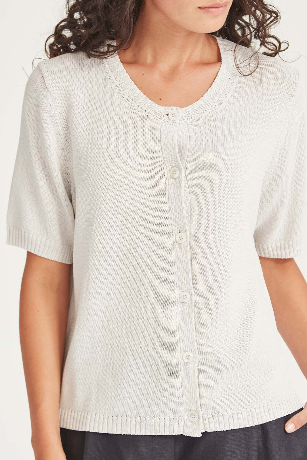 SILLS OTTO CARDIGAN - PUMICE - THE VOGUE STORE