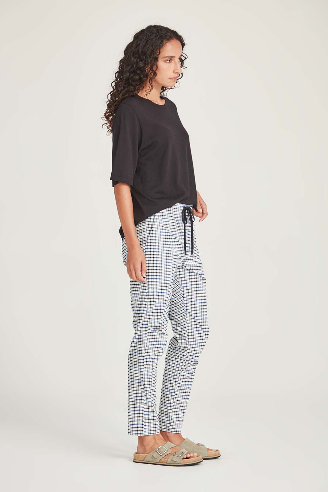 SILLS JAYDEN KNIT TEE - BLACK - THE VOGUE STORE