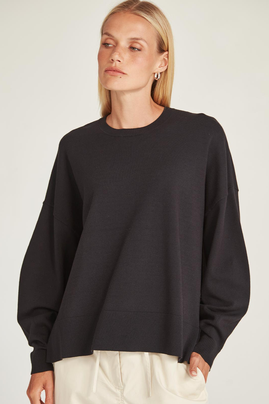 SILLS CHARLI SWEATER - BLACK - THE VOGUE STORE